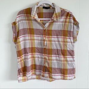 Sanctuary Plaid Tomboy Top